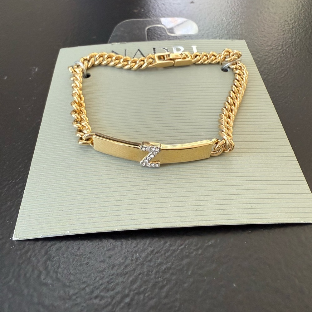 NET Nadri initial Z bracelet